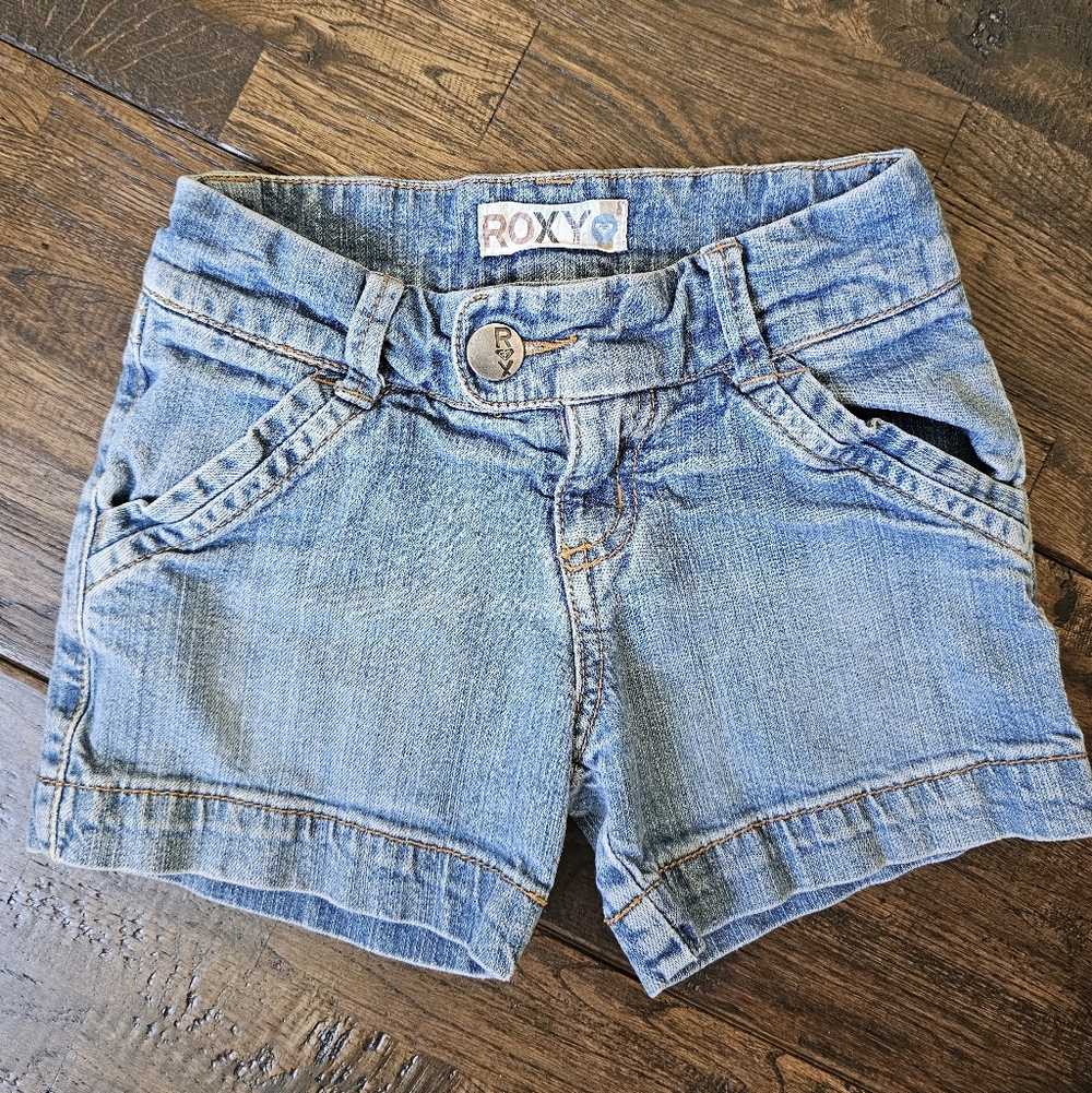 ROXY GIRLS Size 7 DENIM Shorts Vintage